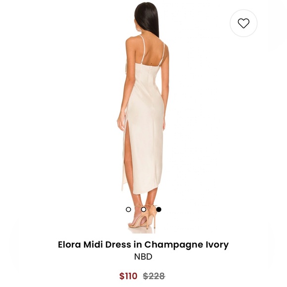 Champagne Midi Dress - Picture 3 of 4